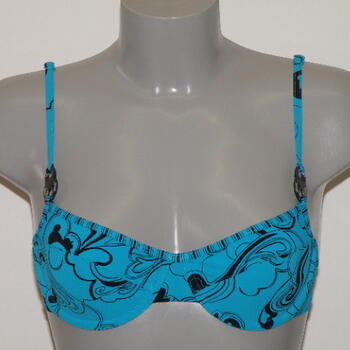 Marlies Dekkers Swimwear Wes Wilson Deep Blue/Black Soft-Cup Bikini Bra