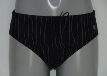 Shiwi Men's pinstripe Black Swim Brief
