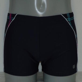 Shiwi Men's Plaid Navy/Pink Swim Boxer
