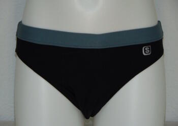 Shiwi Men's Contrast Black/Grey Swim Brief