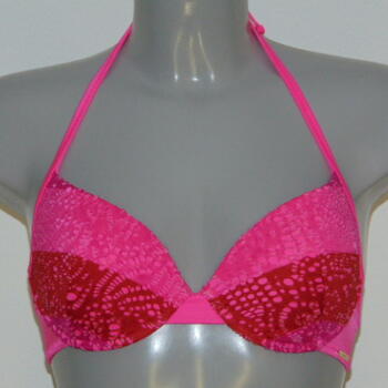 Sapph Swimwear Bonaire Pink/Red Padded Bikini Bra