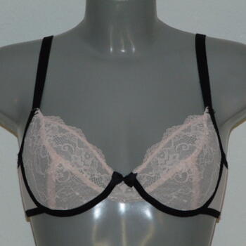After Eden Napoli Pink/Black Non-padded bra