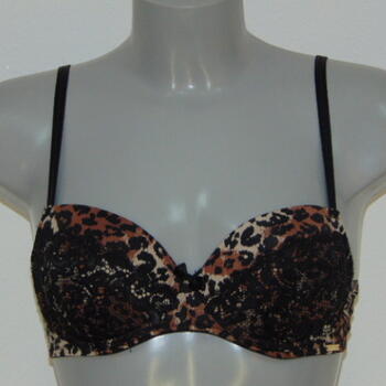 Sapph La Fayette Black/Brown Padded Bra