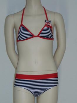 Boobs & Bloomers Marine White/Navy Set