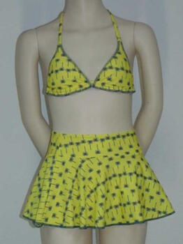 Boobs & Bloomers Palm Yellow Beachwear