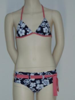 Boobs & Bloomers Lotus Navy/White Set