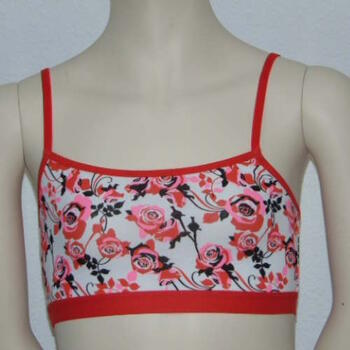 Boobs & Bloomers Frozen White/Red Spaghetti Top