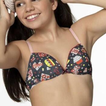 Boobs & Bloomers Cupcake Grey Girls Bra