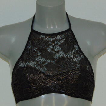 Sapph Abegail Black/Gold Non-padded bra