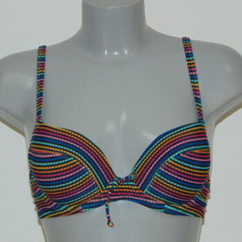 LingaDore Beach Ipanema Black/Print Push Up Bikini Bra