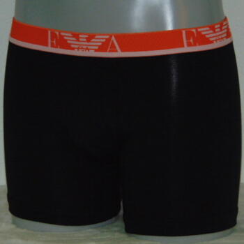 Armani Men's Piccolo Black/Orange Boxer Short