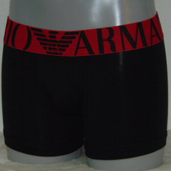 Armani Men's Superiore Black/Red Boxer Short