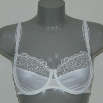 Elbrina Curly White Non-padded bra