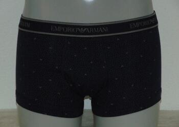 Armani Men's Trunk Navy/Print Boxer Short