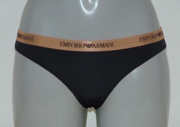 Armani Ladies Microfiber Black Brazilian