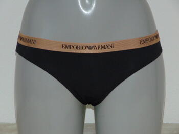 Armani Ladies Microfiber Black Brief