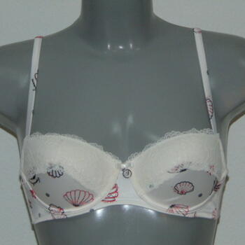 Armani Ladies Avorio Stampato Ivory/Print Padded Bra