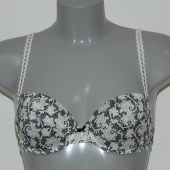 Eva Flaire White/Print Padded Bra