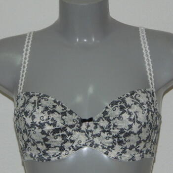 Eva Flaire White/Print Non-padded bra