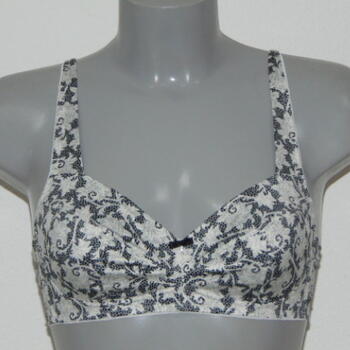 Eva Flaire White/Print Wireless Bra