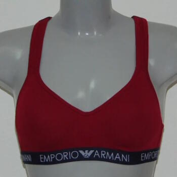 Armani Ladies Armani Sport Red Sport Top