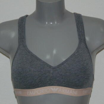 Armani Ladies Armani Sport Grey Sport Top