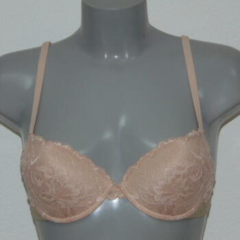 Armani Ladies Pizzo d'Oro Peach Push Up bra