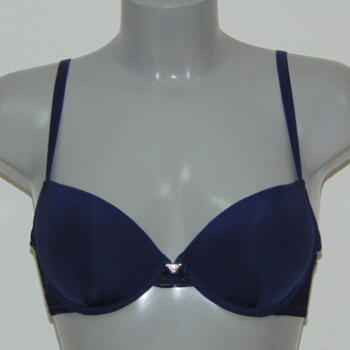 Armani Ladies  marina Navy BLue Push Up bra