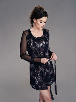Cybéle Donnabella Black/Print Nightdress