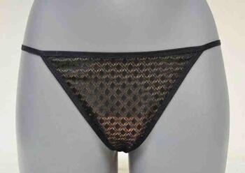 Eva Noir de Noir Black Thong