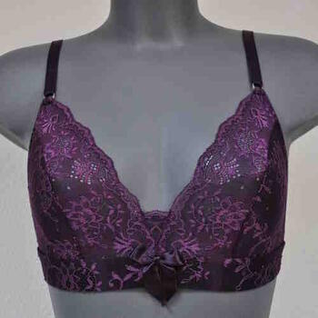 Eva In the Mood for Lace Purple Wireless Bra