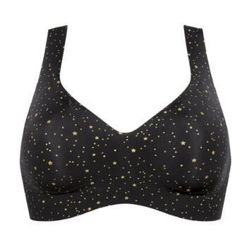 Sloggi Zero Feel Stars Black Wireless Bra