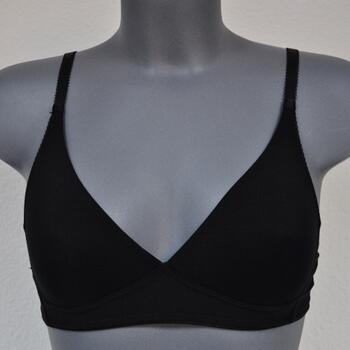 Eva Silk Black Wireless Bra