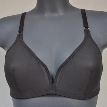 Eva Mesh Me Up Grey Wireless Bra