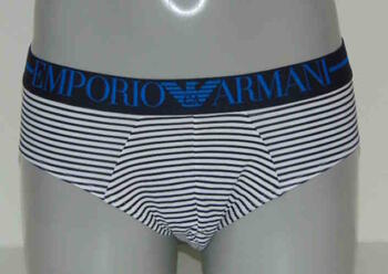 Armani Men's Eagle Navy/White Men Brief