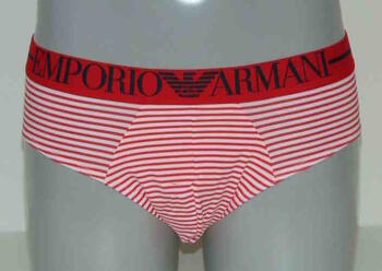 Armani Men's Eagle White/Red Men Brief
