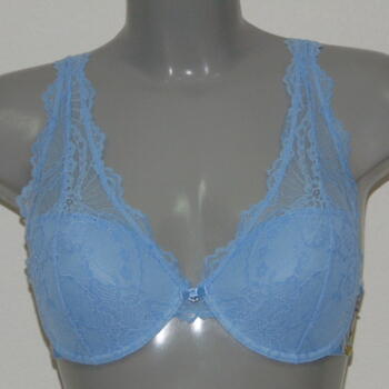 Armani Ladies Floral Blue Blue Push Up bra