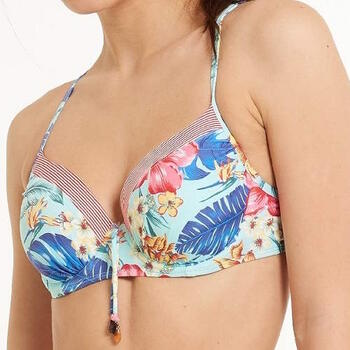 LingaDore Beach Iris Blue/Print Padded Bikini Bra
