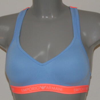Armani Ladies Armani Sport Baby Blue Wireless Bra
