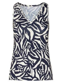 Eva Graphic Black/White Top