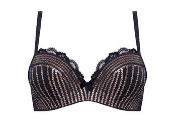 Marlies Dekkers Hollywood Glam Black/Gold Push Up bra