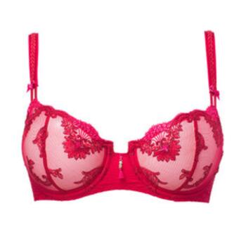 Louisa Bracq Diamant Red Non-padded bra
