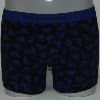 Armani Men's Logo Black/Blue Boxer Short