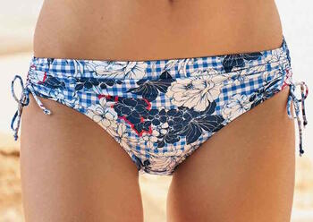 Rosa Faia Swimwear Ive Blue/Print Bikini Brief