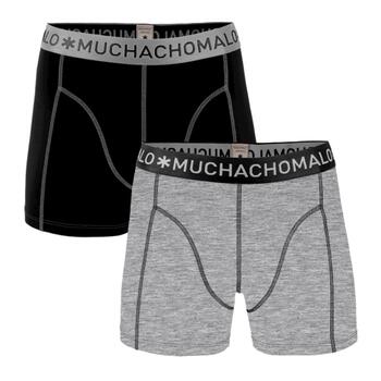 Muchachomalo Solid  Black/Grey Boxer Short