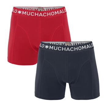 Muchachomalo Solid  Navy/Red Boxer Short