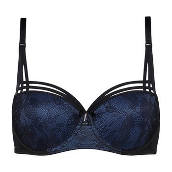 Marlies Dekkers Dame de Paris Black/Blue Padded Bra