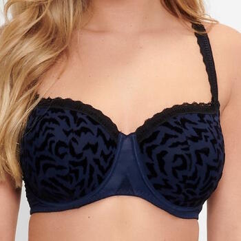 LingaDore Black Iris Blue/Black Padded Bra