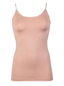 RJ Bodywear Pure Color Beige Spaghetti Top