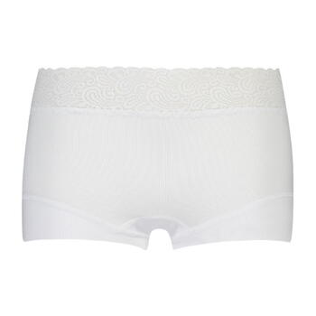 RJ Bodywear Pure Color Lace White Short